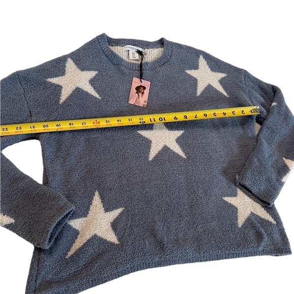 NWT Sincerely Jules Women's Cozy Soft Pullover Star Sweater Blue Size Sm… - Picture 13 of 17